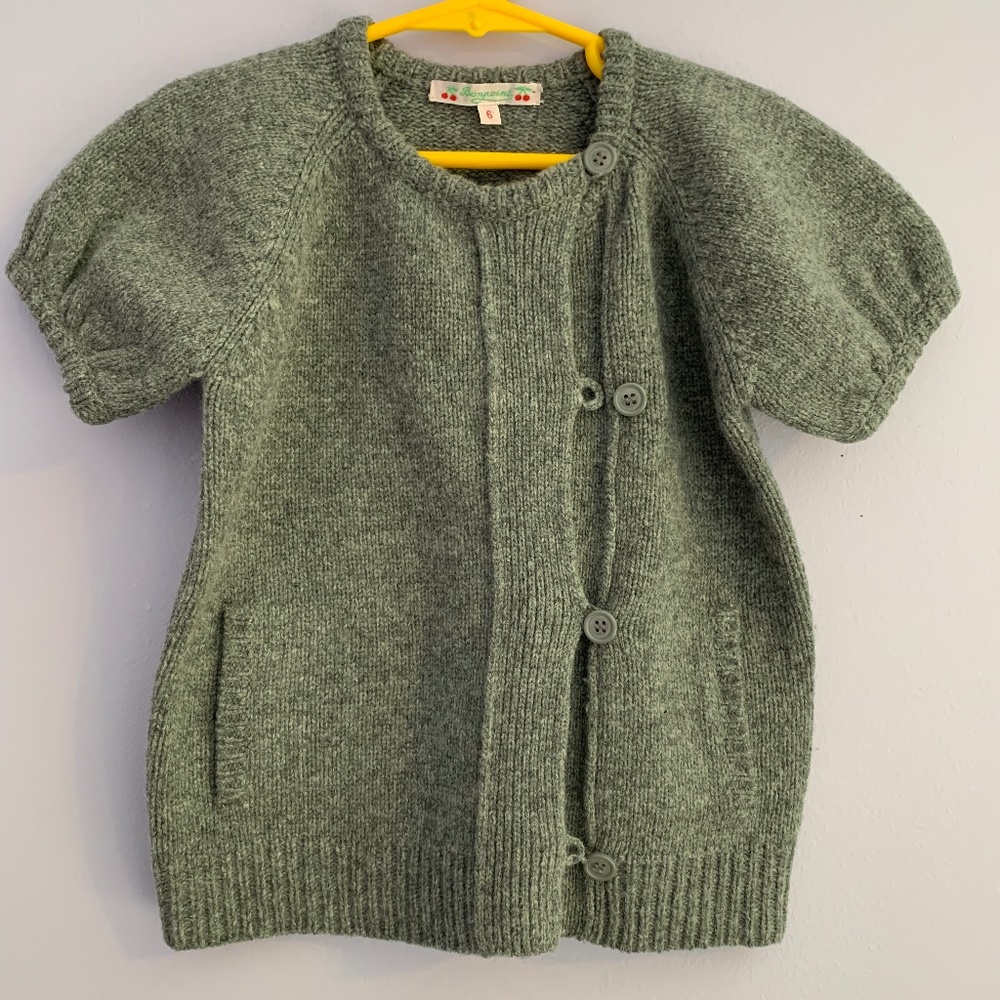 Bonpoint - Size: 6 - Woven Girls Short Sleeve